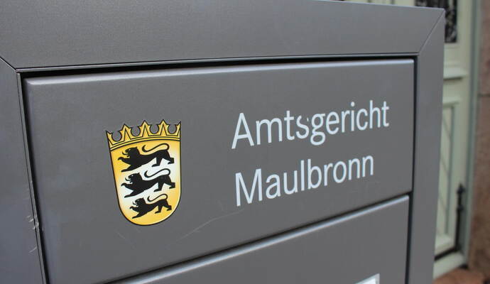 Im Amtsgericht Maulbronn wird am 9. Januar ein Urteil fallen. Ein junger Mannhatte Einspruch gegen ein Urteil eingelegt.