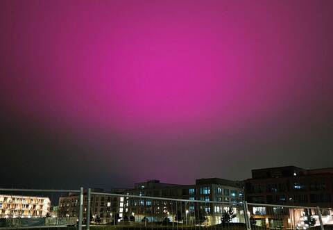 Ungewöhnliches Himmelsleuchten über Stuttgart