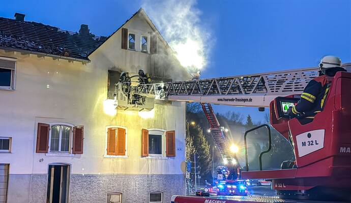 Leiche nach Brand in einem Haus im Kreis Tuttlingen gefunden