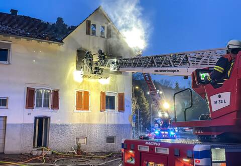 Leiche nach Brand in einem Haus im Kreis Tuttlingen gefunden