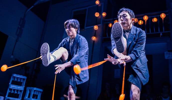 Ausgezeichnete YoYo-Künstler: Die Japaner Naoto Okada (rechts) und Shu Takada haben schon mehrere Preise abgeräumt. Am 31. Januar sind sie als Showact beim Goldstadtpokal zu Gast.