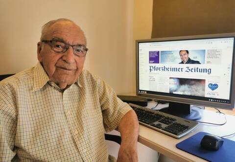 Täglich informierte sich der große Ukraine-Helfer Bruno Bitz während seines Urlaubs auf Teneriffa per PZ-E-Paper über die Geschehnisse in der Heimat.