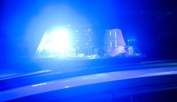 Blaulicht auf Polizeiauto