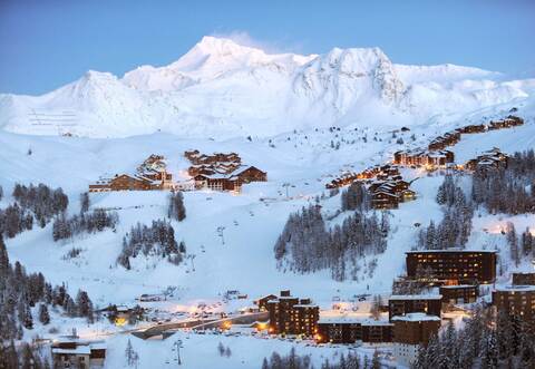 Skigebiet La Plagne in den französischen Alpen