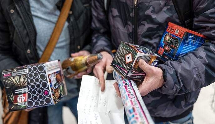 Silvester-Feuerwerksverkauf