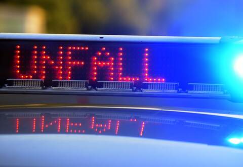 Polizei sichert Unfallstelle