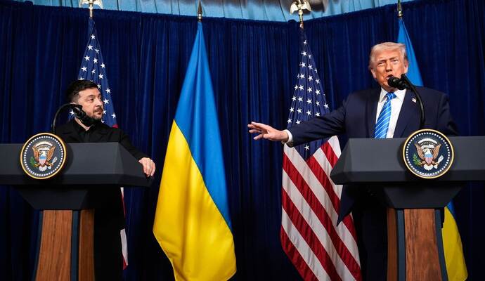 US-Präsident Trump empfängt Präsident Selenskyj in Florida