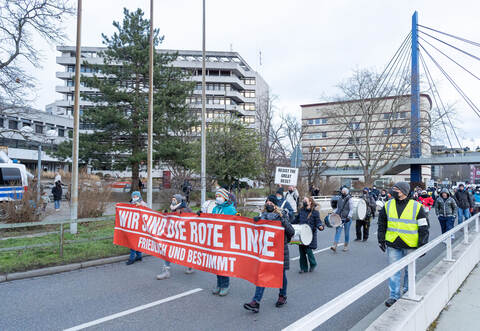 Samstagsdemo gegen Corona-Politik