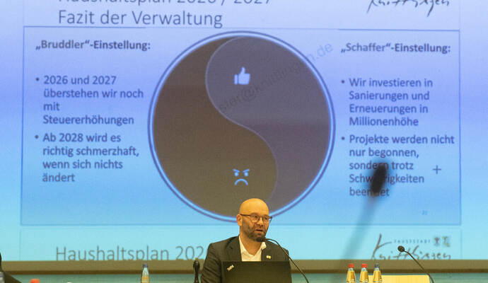 Auf eine schwierige Haushaltszukunft bereitete Bürgermeister Alexander Kozel den Gemeinderat vor.