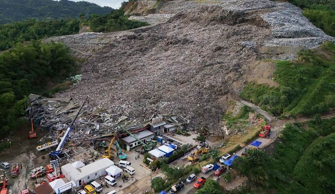 Einsturz einer Mülldeponie auf den Philippinen