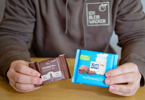 Rechtsstreit mit Ritter Sport um quadratische Müsliriegel