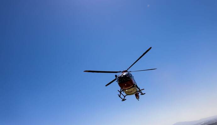 Ein Rettungshubschrauber - Symbolbild