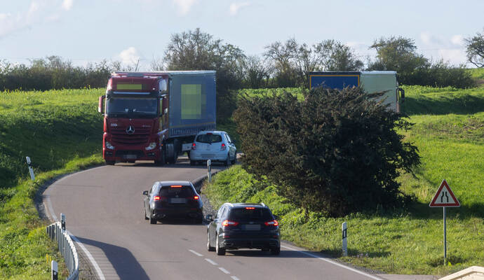 Straßenzustrand L573 Tiefenbronn Heimsheim