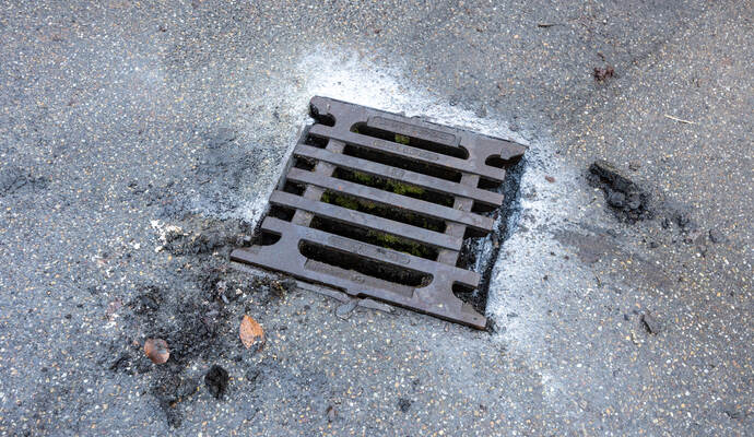 ausgelaufener Diesel Kupferhammer