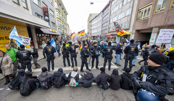 Querdenker Antifa Demonstration 
