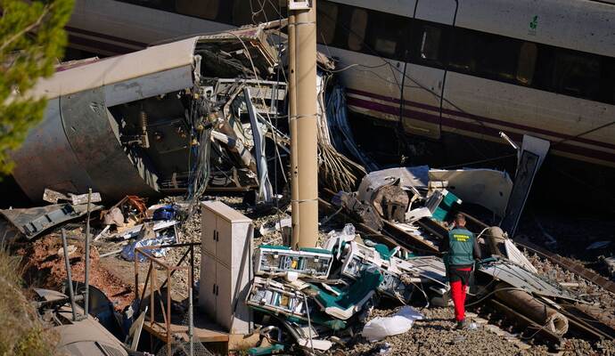 Nach dem Zugunglück in Spanien
