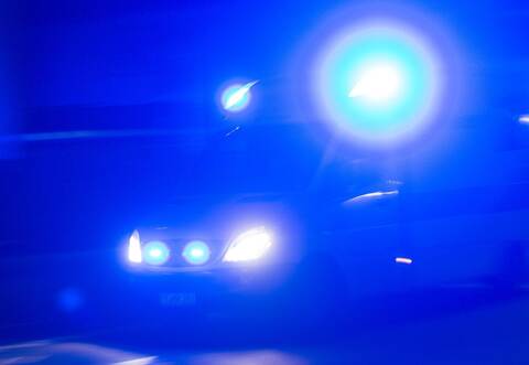 Rettungswagen mit Blaulicht