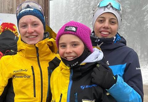 Erfolgreiches Trio: Clara Weisser (von links), Lilly Holl und Hila Kurz.