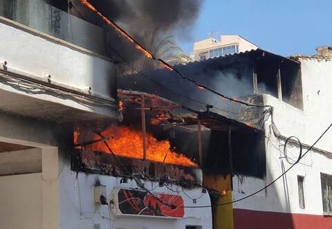 Feuer in einem Restaurant auf Mallorca