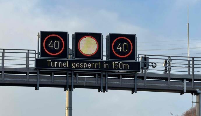 Erst am Donnerstag ist der Tunnel mal wieder gesperrt gewesen.