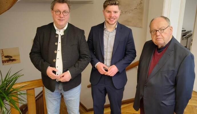 Gesundheitspolitischer Sprecher Michael Preusch, Nico Gunzelmann und Günter Bächle (von links).
