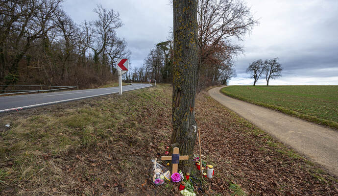 Unfallstelle K4530 Kieselbronn Eisingen 01.02.2026