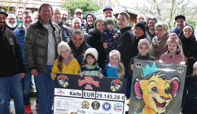 Große Freude herrscht in Göbrichen über eine Spende in Höhe von 29.745 Euro. Das Geld ist für einen schwer erkrankten Patienten bestimmt.