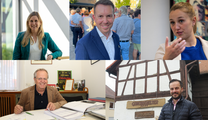 Sabine Wagner, Helge Viehweg, Julia Wieland, Werner Henle und Sascha-Felipe Hottinger (von links oben).