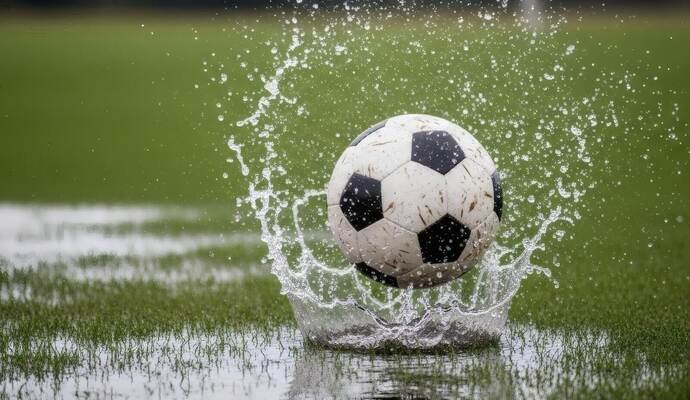 Das nasse Wetter sorgte für Spielausfälle in der Fußball-Oberliga.