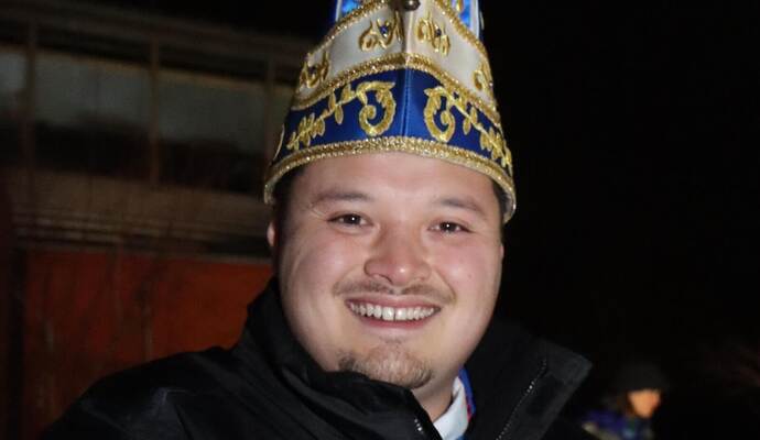 Alexander I. (Hoffmann) sammelte als Tiefenbronner Schmellenprinz insgesamt 7777,77 Euro für das „Haus am Kappelhof Pforzheim“.