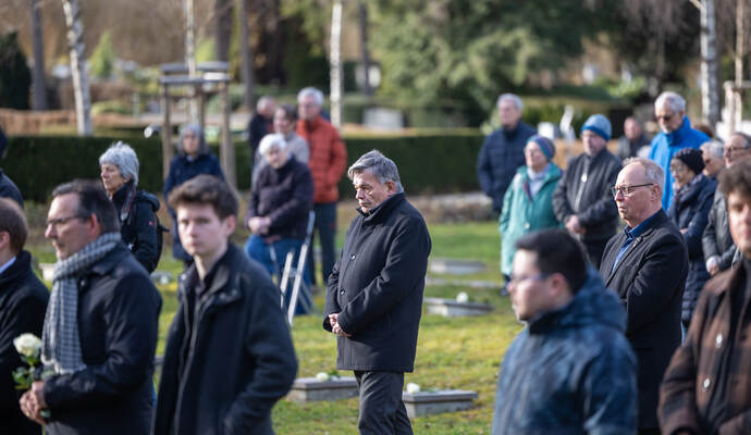 Gedenken Hauptfriedhof Bombenangriff