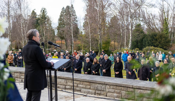 Gedenken Hauptfriedhof Bombenangriff