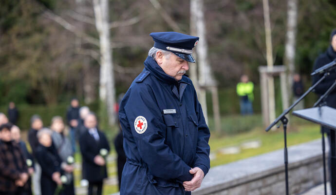 Gedenken Hauptfriedhof Bombenangriff