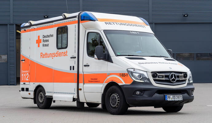 Über 41.000 Mal wurde das DRK im Jahr 2025 alarmiert.