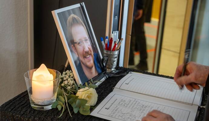 Trauerfeier für gestorbenen Bürgermeister