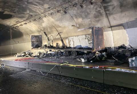 Engelbergtunnel - nach dem Brand
