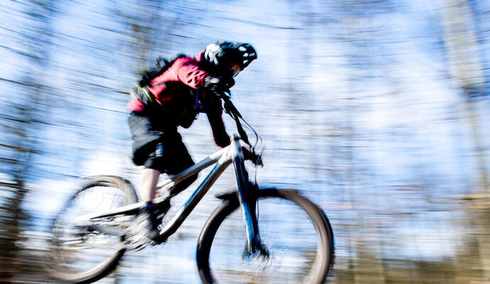 Mountainbikes auf illegalen Wegen