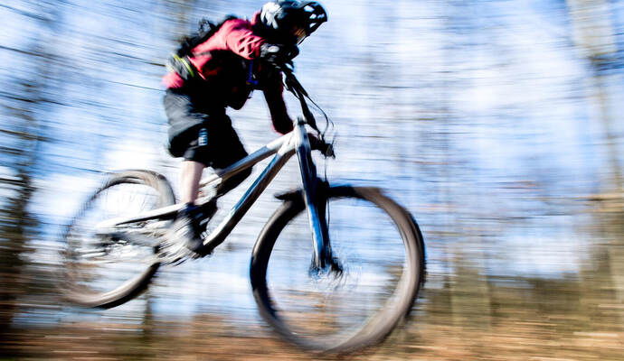 Mountainbikes auf illegalen Wegen