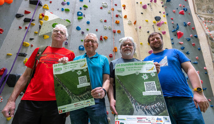 DAV Pressegespräch 24 Stunden Wanderung