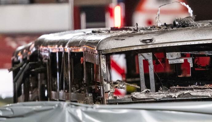 Linienbus ausgebrannt - Tote und Verletzte in der Schweiz