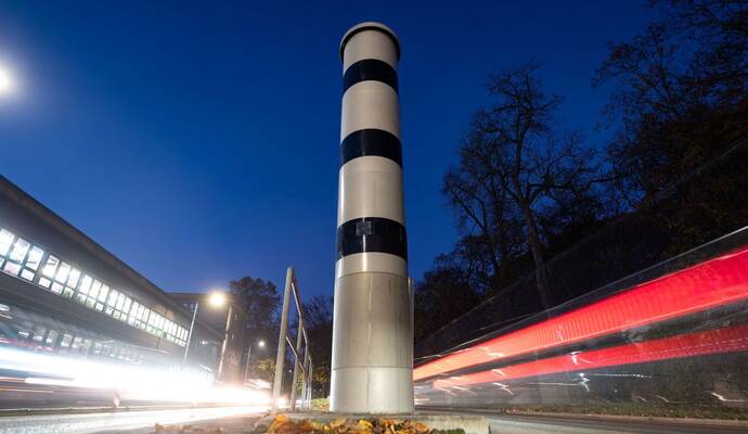 Radarfalle in Stuttgart