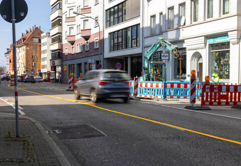 Habermehlstraße Fernwärme Bauarbeiten