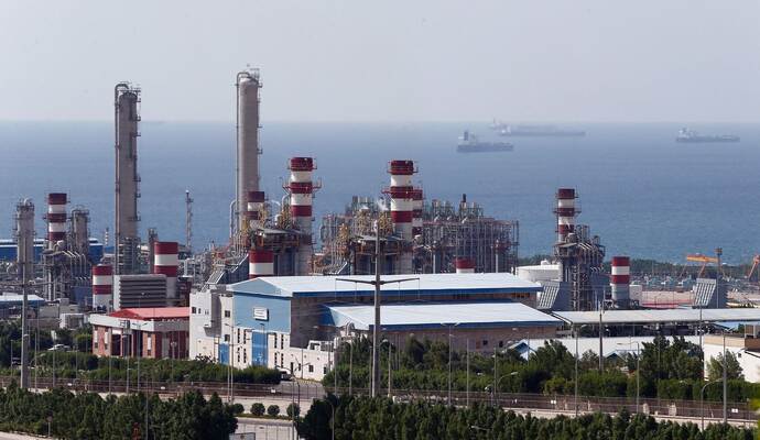 Iranische Anlagen am Gasfeld South Pars