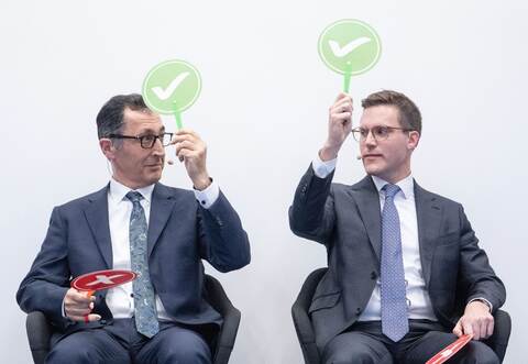 Cem Özdemir und Manuel Hagel