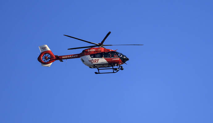 Rettungshubschrauber im Einsatz