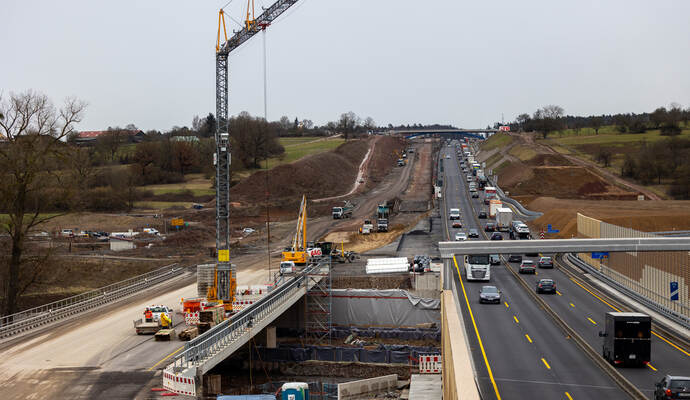 Baustelle A8 Bei Eutingen