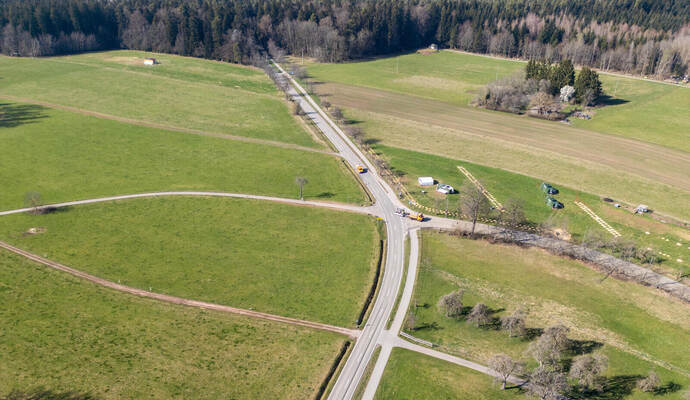 Unfallstelle L346 Oberlengenhardt