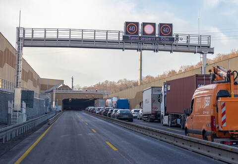 VU A8 Tunnel Pforzheim Ost Niefern Eutingen
