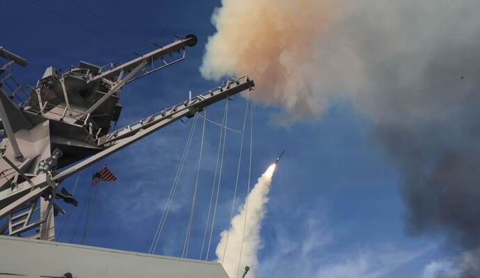 Iran-Krieg - Lenkwaffenzerstörer USS Thomas Hudner