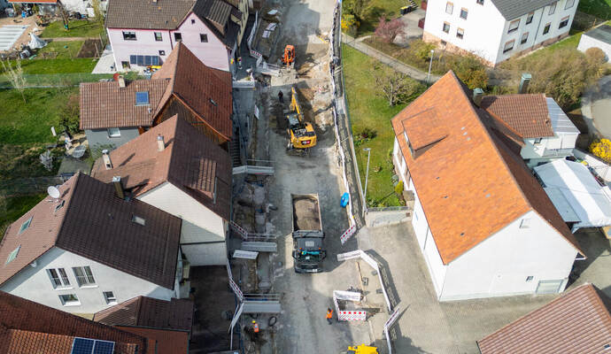 Baustelle B294 Bauschlott